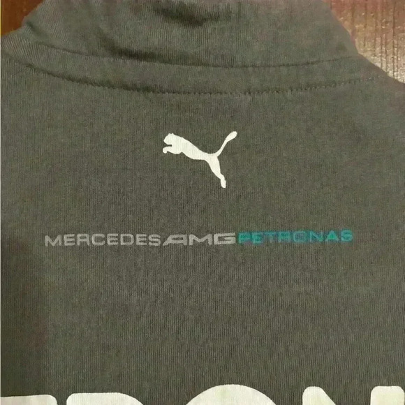 Men’s Puma Mercedes Petronas Size Medium Shirt Gray - Picture 8 of 8